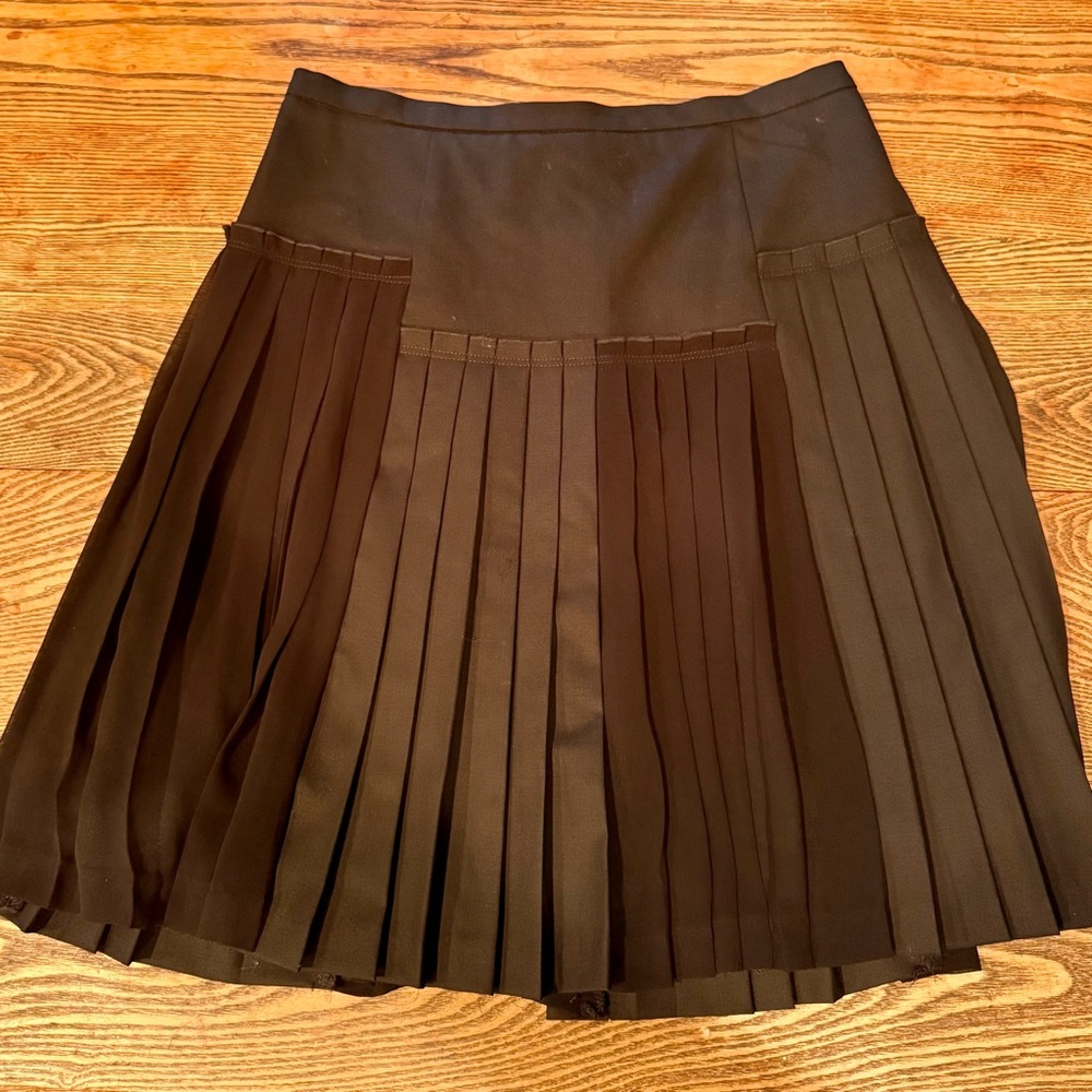 BCBGMaxAzria Black Skater Skirt
